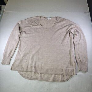 Madewell Beige Merino Wool Blend Long Sleeve Sweater Womens Size S